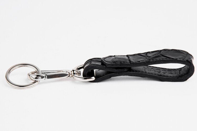 Key Fob, Black Crocodile