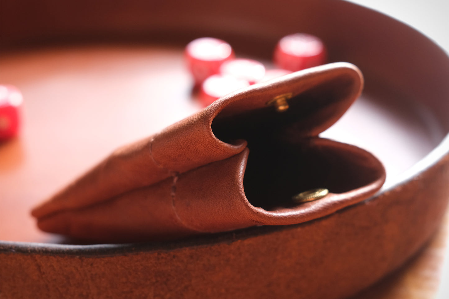 Leather Tray, Light Brown