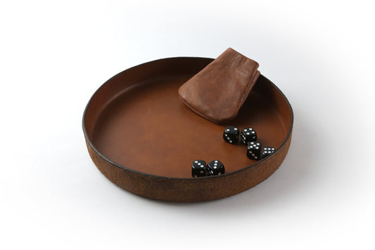 Leather Tray, Light Brown