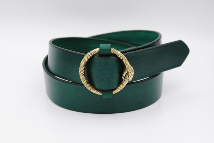 Green gucci cheap snake belt