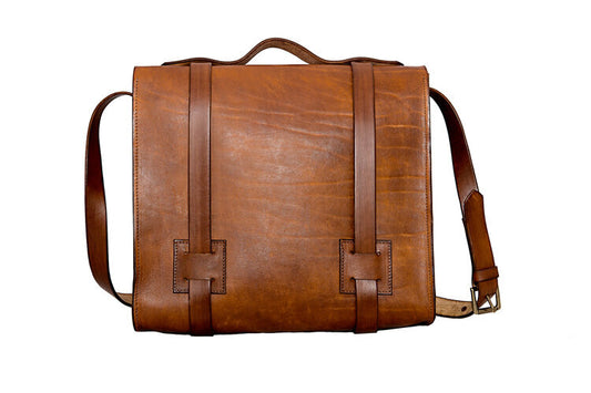 Leather Satchel, Light Brown