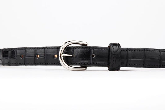 The Lygon Belt, Black Crocodile - Silver