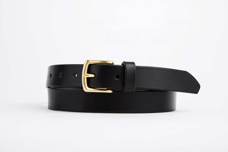 The Somerset Belt, Black - Brass