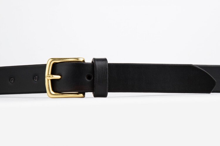 The Somerset Belt, Black - Brass