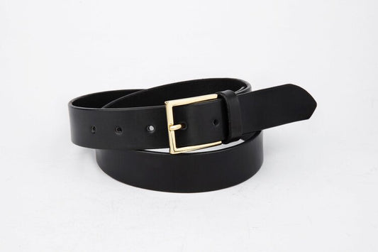 The Chapel Belt, Black - Brass