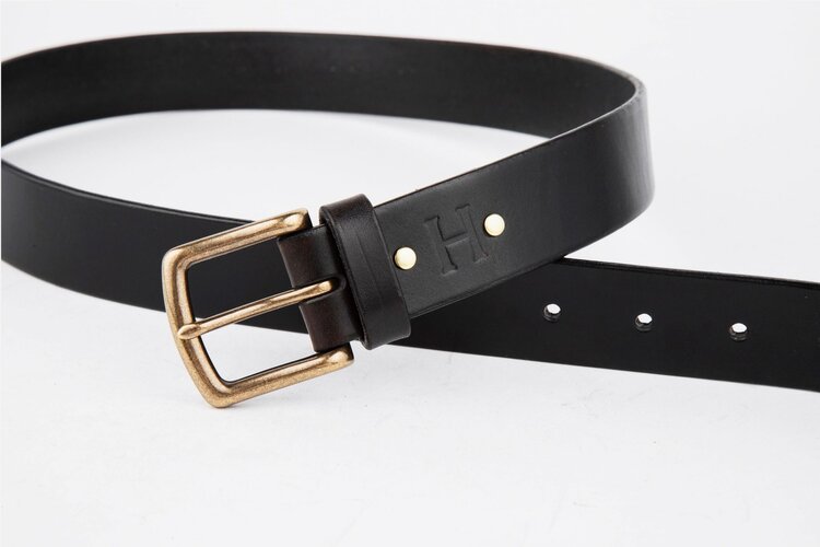 The Somerset Belt, Black - Antique