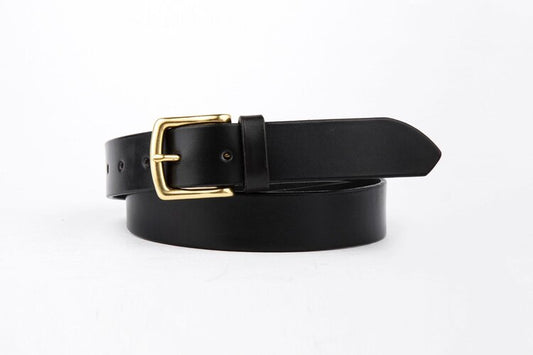 The Somerset Belt, Black - Brass