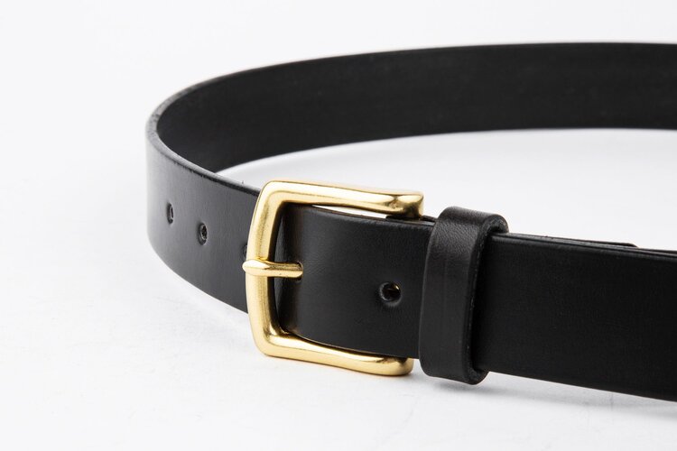 The Somerset Belt, Black - Brass