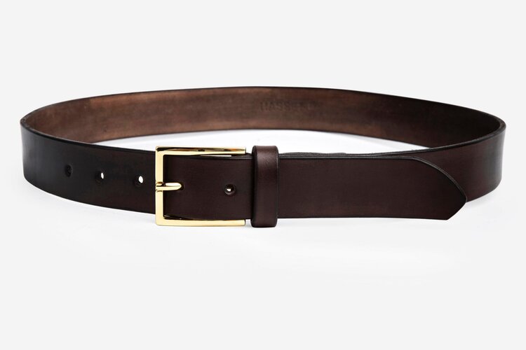 The Chapel Belt, Chocolate - Brass