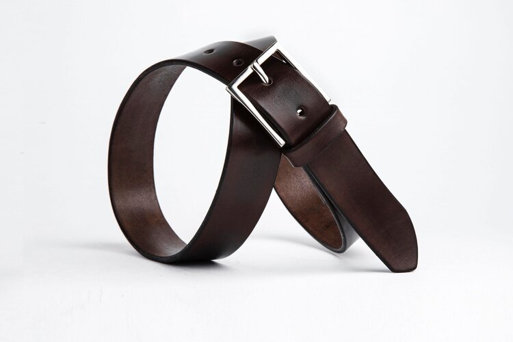 The Chapel Belt, Chocolate - Silver
