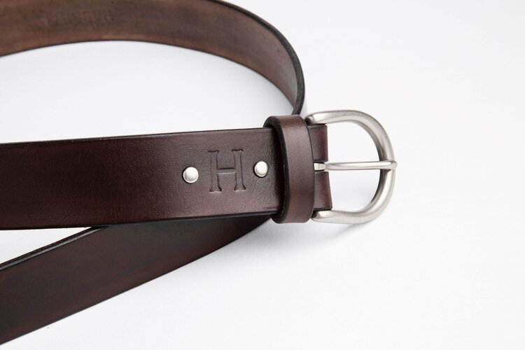 The Lygon Belt, Brown - Matte Silver