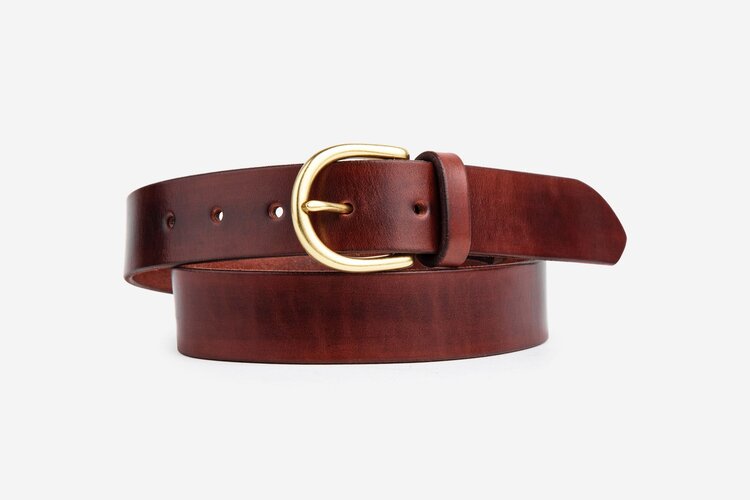 The Lygon Belt, Dark Brown - Brass