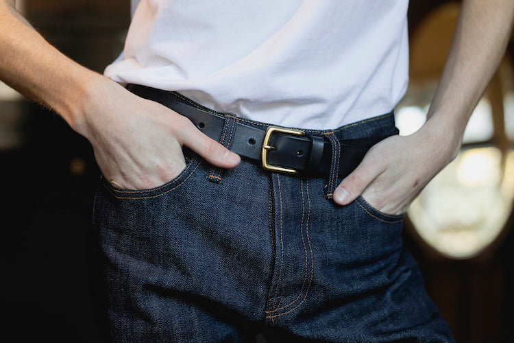 The Somerset Belt, Black - Antique