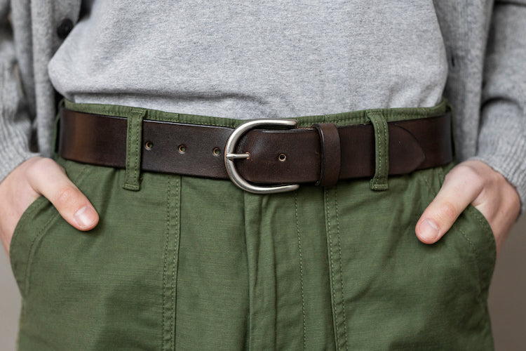 The Lygon Belt, Brown - Matte Silver