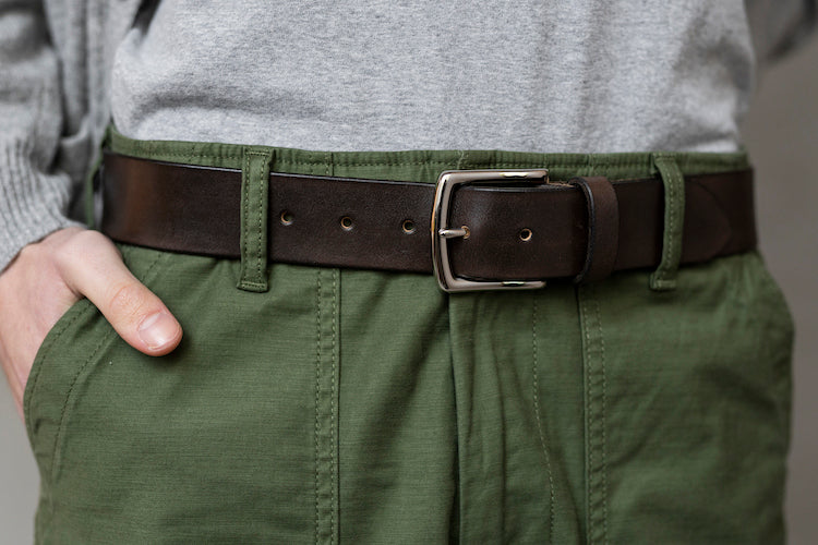 The Somerset Belt, Chocolate - Silver