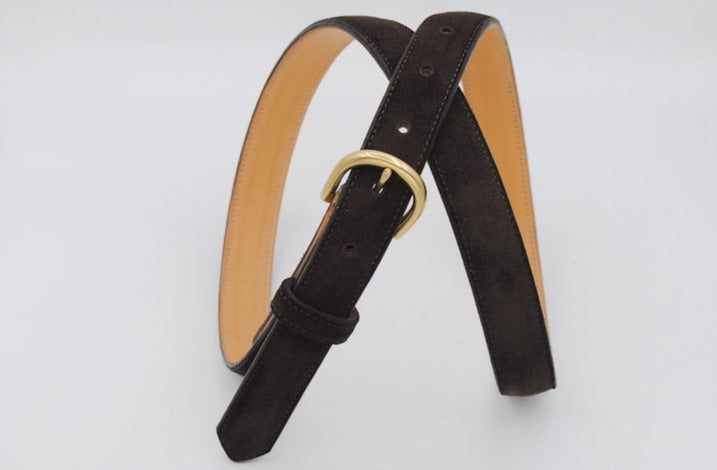 The Lygon Belt, Brown Suede