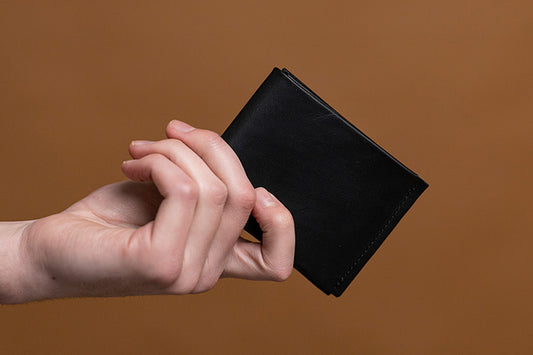 Kangaroo Leather Wallet, Black