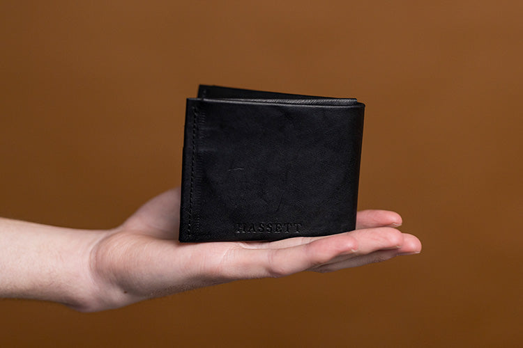Kangaroo Leather Wallet, Black