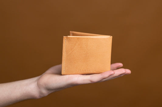 Kangaroo Leather Wallet, Natural