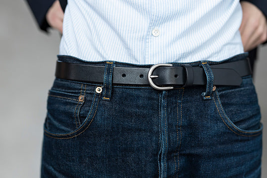 The Lygon Belt, Black - Matte Silver