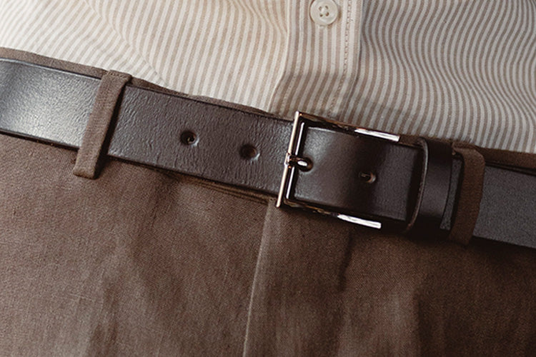 The Chapel Belt, Chocolate - Silver