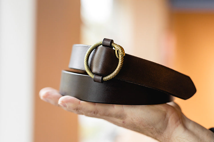 The Snake Belt, Chocolate Brown