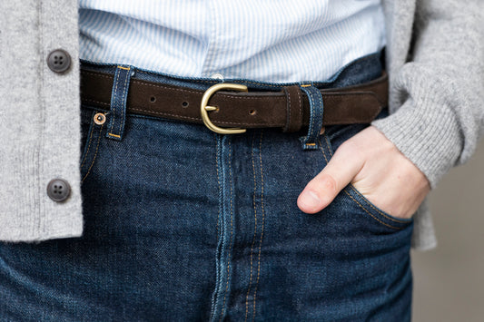 The Lygon Belt, Brown Suede
