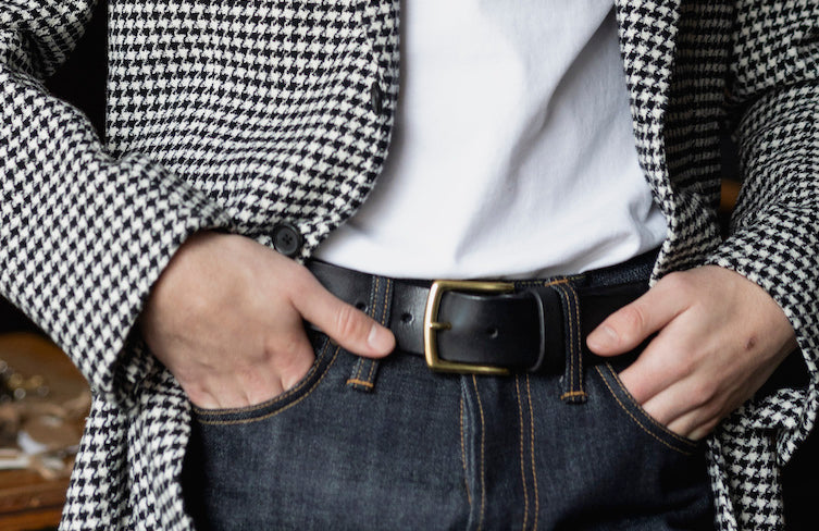 The Somerset Belt, Black - Antique