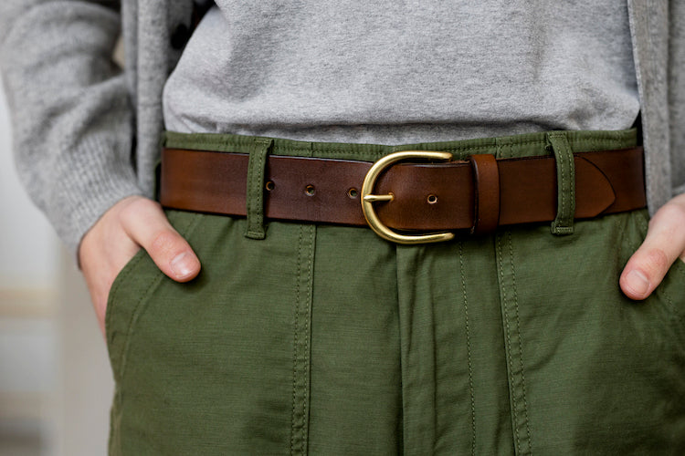 The Lygon Belt, Dark Brown - Brass
