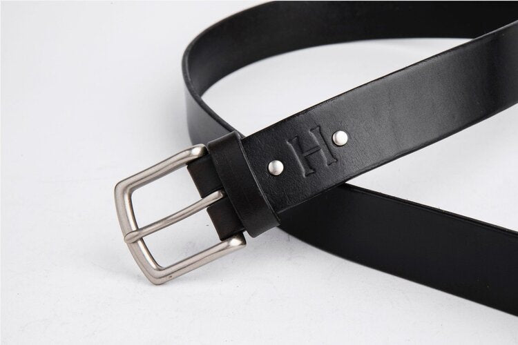 Men's Black Leather Belts