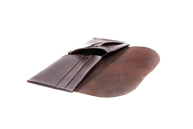 Kangaroo Leather Wallet, Chocolate