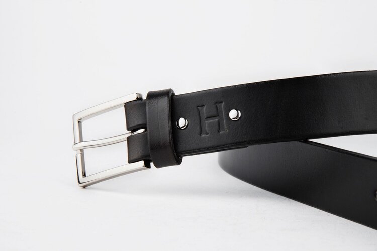 The Chapel Belt, Black - Silver