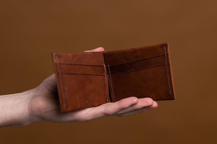 Kangaroo Leather Wallet, Brown